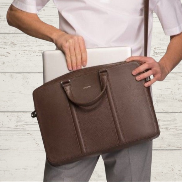Matt & Nat Other - Matt & Nat Vegan Harman Briefcase Chestnut